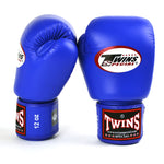 BGVL3 Twins Blue Velcro Boxing Gloves