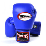 BGVL3 Twins Blue Velcro Boxing Gloves