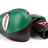 BGVL8 Twins Dark Green-Black 2-Tone Boxing Gloves